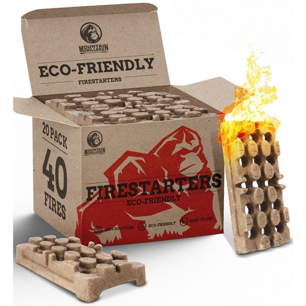 Mountain Grillers Natural Firelighters 40 Pieces