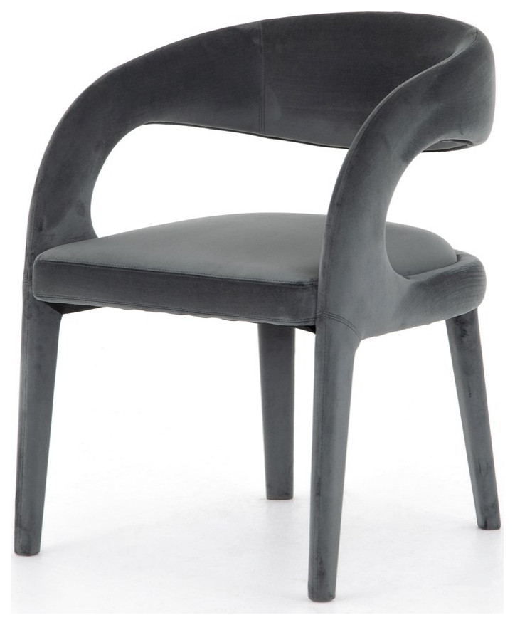 Curved Dining Chair   Midcentury   Dining Chairs   by AFB Decor  Houzz