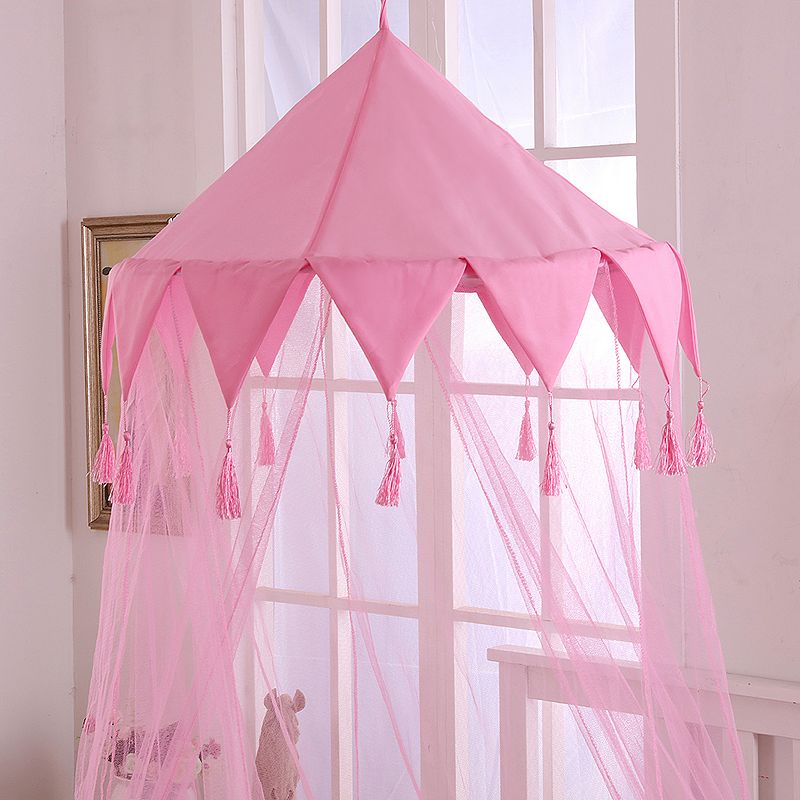 Casablanca Kids Harlequin Sheer Collapsible Hoop Bed Canopy