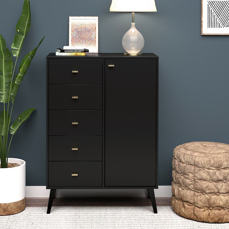 Prepac Milo 5-Drawer Chest with Door