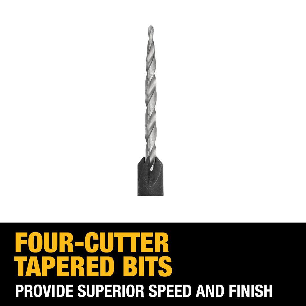 DW Steel Countersink Drill Bit Set (3-Piece) DW2535