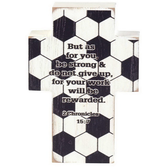 Dicksons TPLKC34 69 Tabletop Plaque Cross Soccer 2...