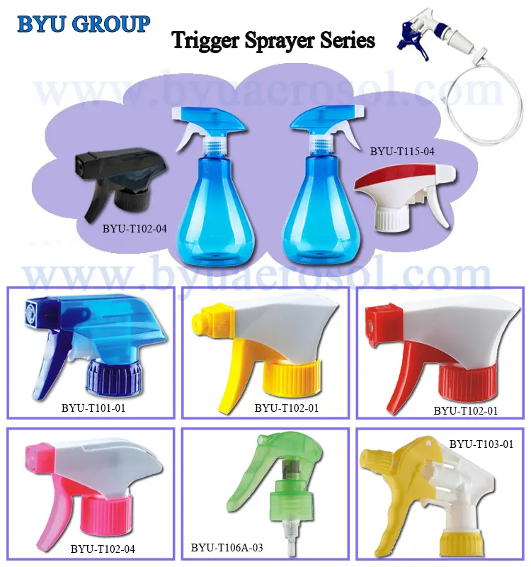 Factory Outlet Plastic Trigger Sprayer with 500ml HDPE Empty Trigger Spray Bottle BYU GROUP