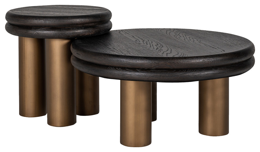 Metal Tripod Coffee Table  OROA Macaron   Transitional   Coffee Tables   by Oroa   Distinctive Furniture  Houzz