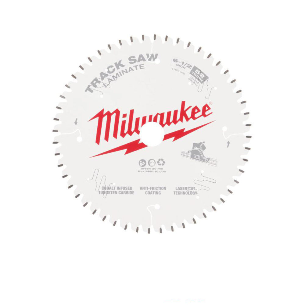 Milwaukee 6 1/2 52T Laminate Track Saw Blade 48-40-0643 from Milwaukee