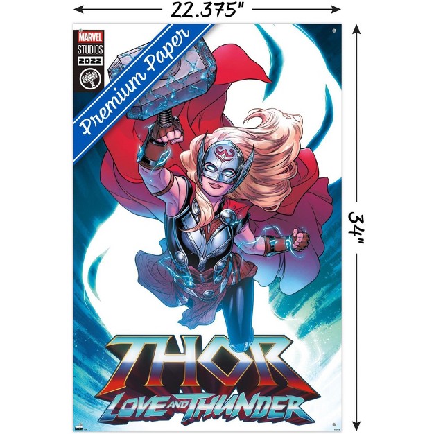 Trends International Marvel Thor Love And Thunder Mighty Thor Comic Unframed Wall Poster Prints