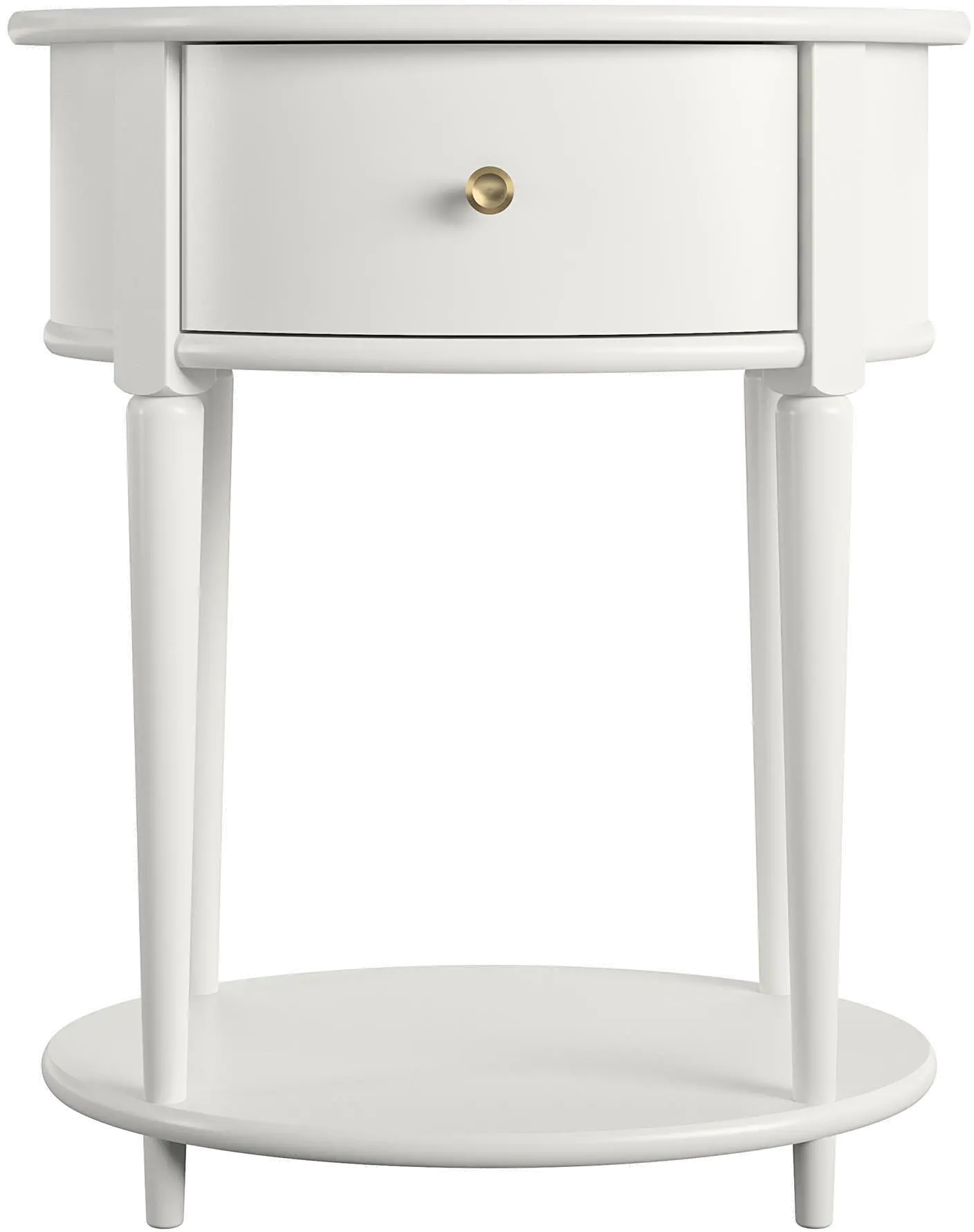 Aurora White End Table