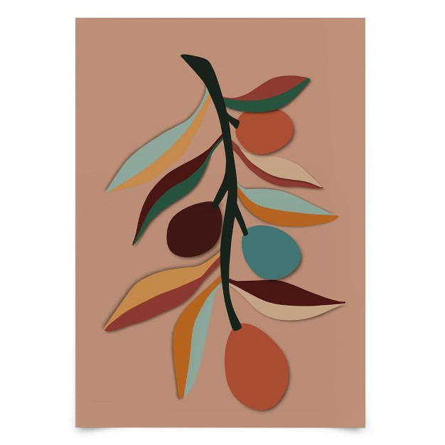 Americanflat Botanical Wall Art Room Decor Olive From Mid Century By Miho Art Studio