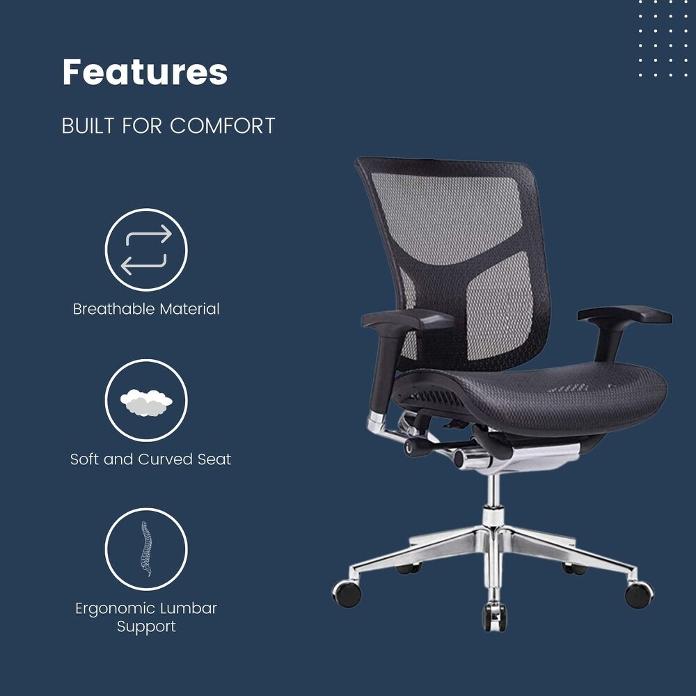 GM Seating Dreem XL Mesh Executive Chair Lumbar support with 3d Armrest