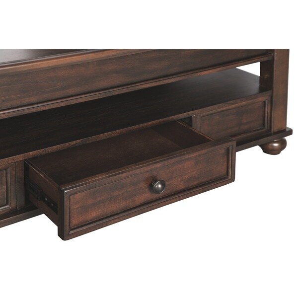 Barilanni Casual Lift Top Cocktail Table Dark Brown