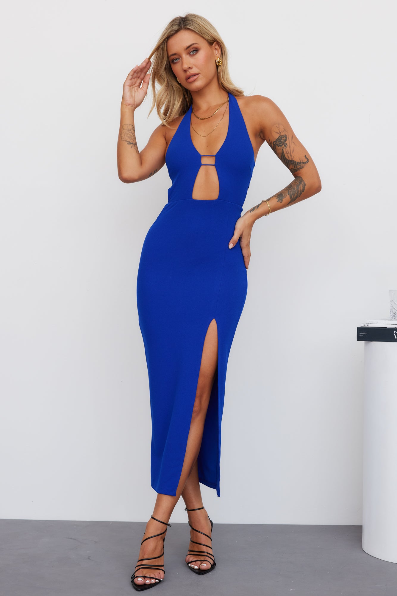 Got The Vibe Midi Dress Royal Blue