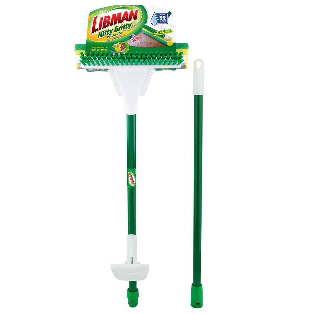 Libman Nitty Gritty Roller Sponge Mop with 2-Piece Handle 1461