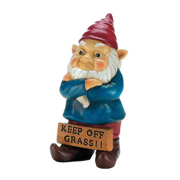 Resin Keep Off Grass Grumpy Gnome Blue red Zingz amp Thingz