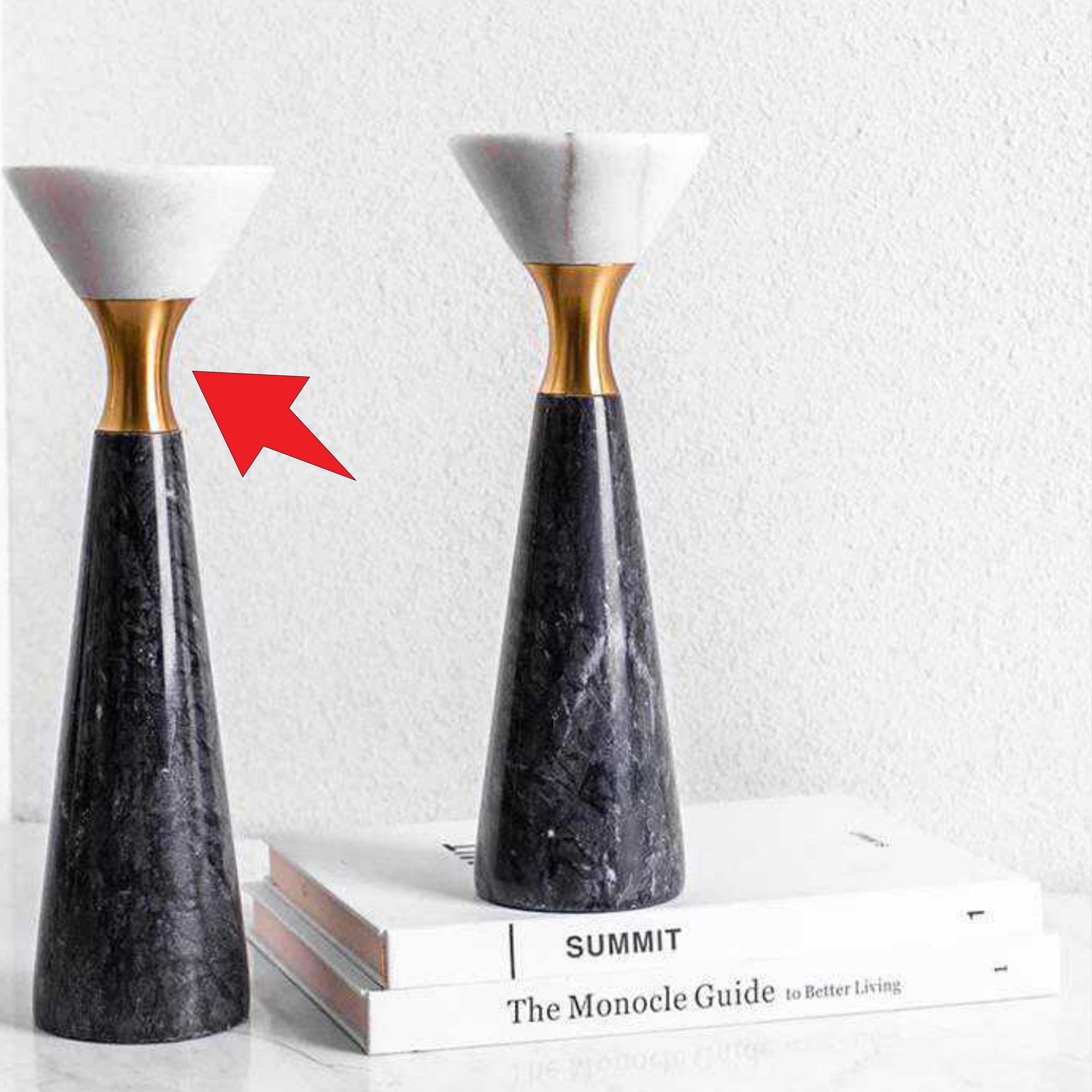 Black & White Candleholder-A Fb-T2009A