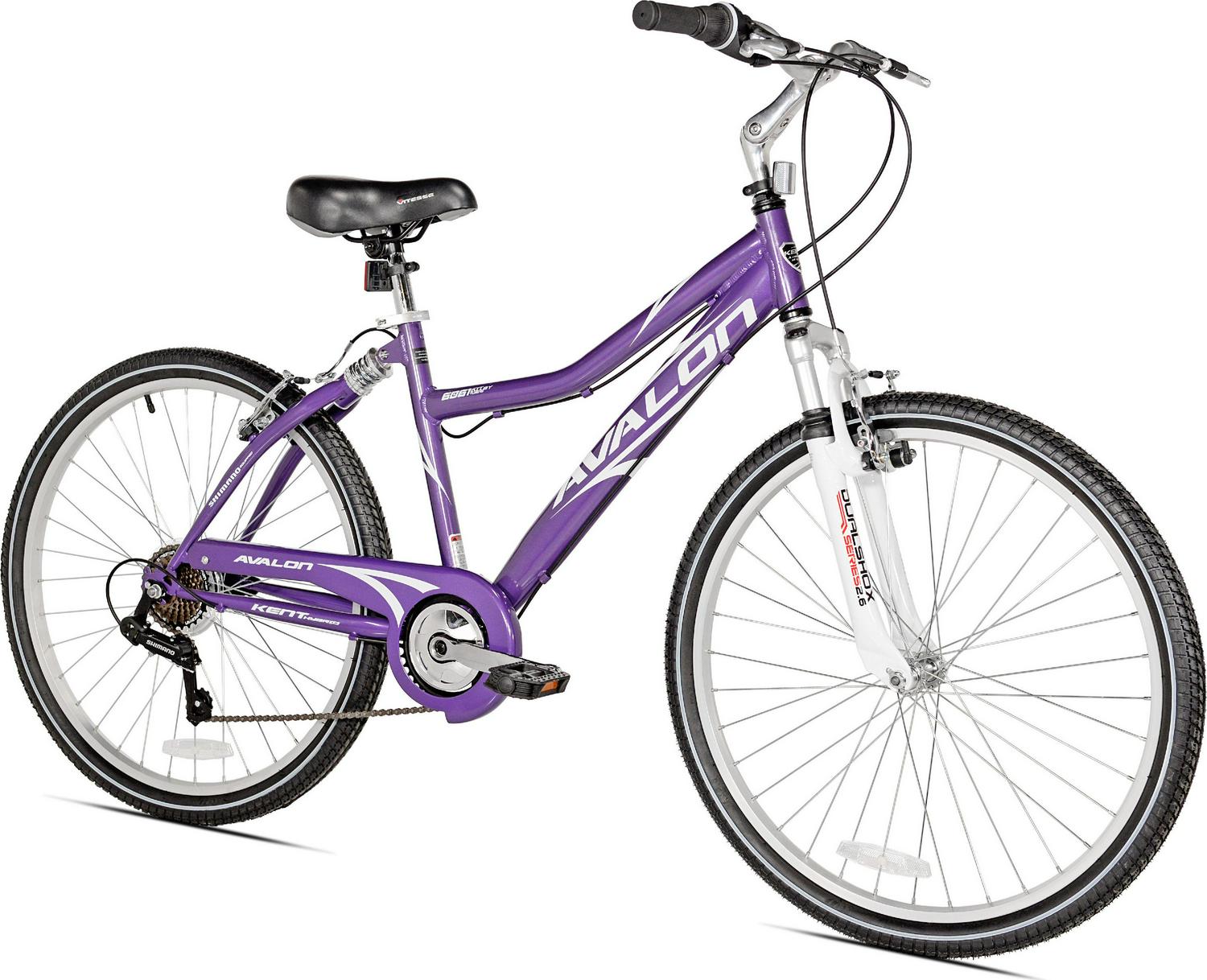 Kent Bicycle 26 In Avalon Comfort Women8217s Full Suspension Hybrid Bike Purple  Crowdfused