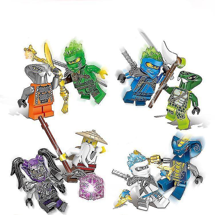 Ninja Minifigures Set 24 Pack Action Figure Anime Shinobi Doll Kids Toys Birthday Party Gifts