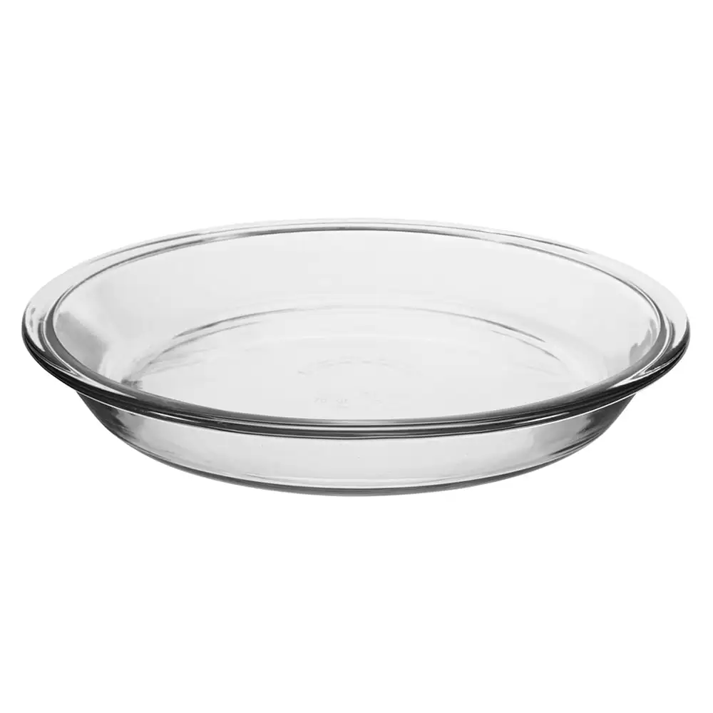 Anchor Hocking Bakeware Clear Glass 9 inch Round Pie Plate， Tempered Glass
