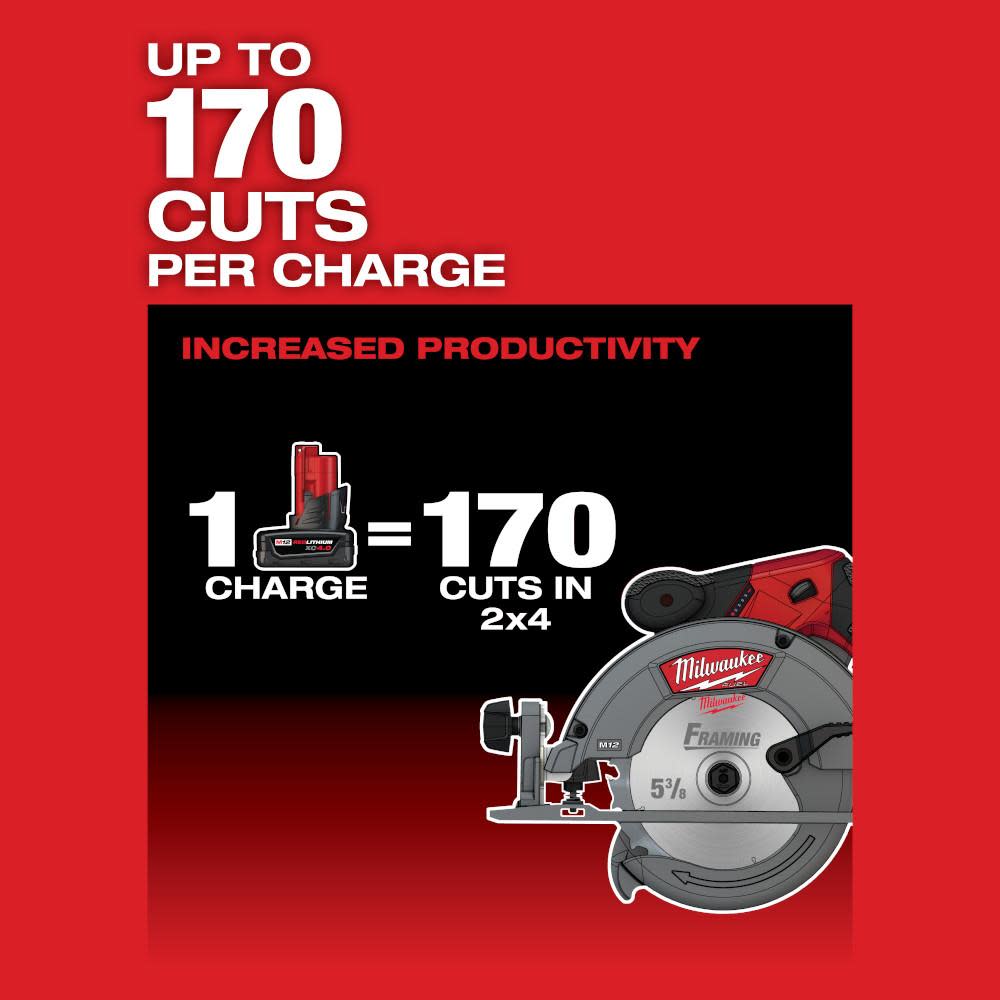 M12 FUEL™ 5-⅜” Circular Saw (Tool Only)