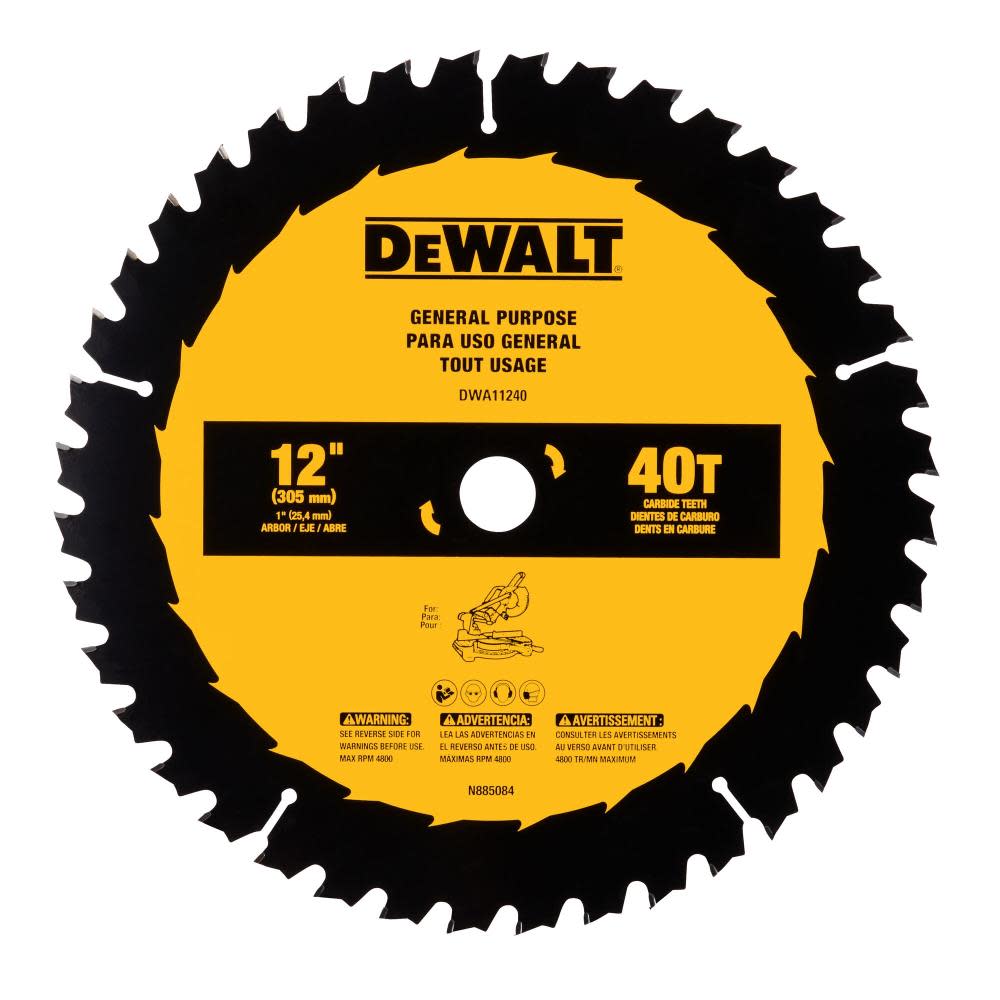 DEWALT Circular Saw Blade 12 40T