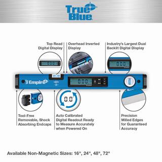 Empire 16 in. True Blue Digital Box Level E105.16