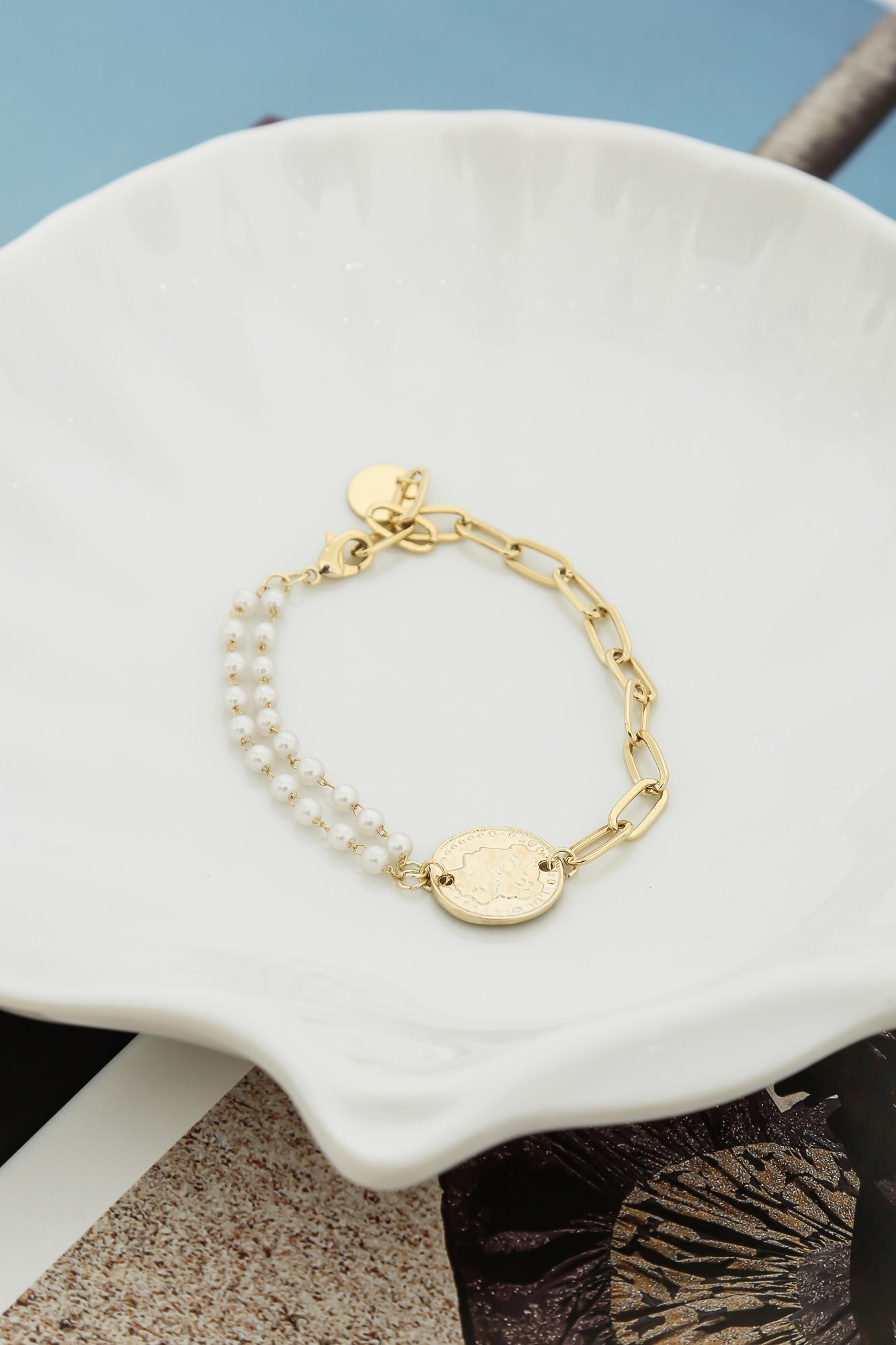 Lucky Coin Bracelet Gold