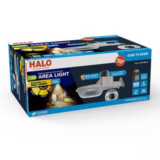 HALO ALP 250-Watt Equivalent Integrated LED Grey Premium Area Light Field Selectable CCT 3000K4000K5000K ALP90LSFSUNVDGY