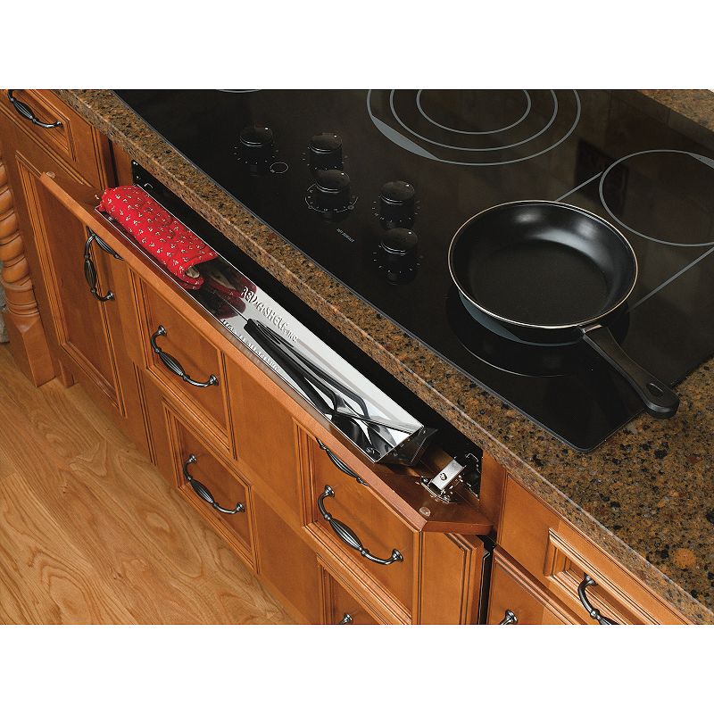 Rev-A-Shelf 25 Front Tip-Out Sink Tray Organizer for Kitchen Sink， 6541-25-52