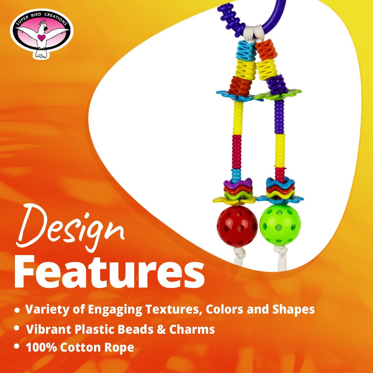 Super Bird Creations Beaky Beads Bird Toy