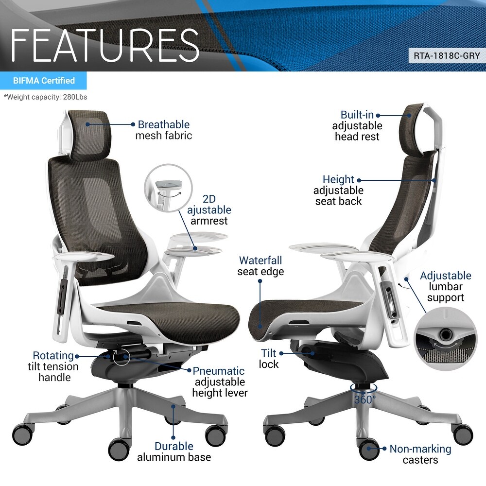 Techni Mobili LUX Ergonomic Executive Chair