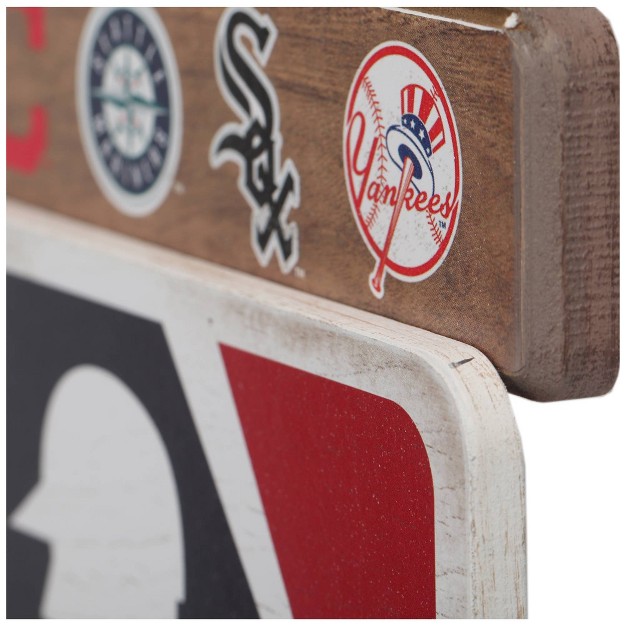 Mlb Baseball Wood Plank Sign Panel