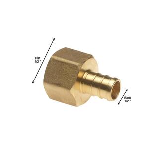 Apollo 12 in. Brass PEX-B Barb x 12 in. Female Pipe Thread Adapter APXFA1212