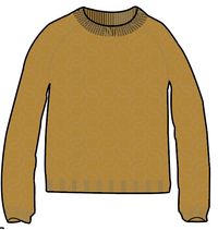 Comfort Organic Knitted Jumper - Mustard Gold