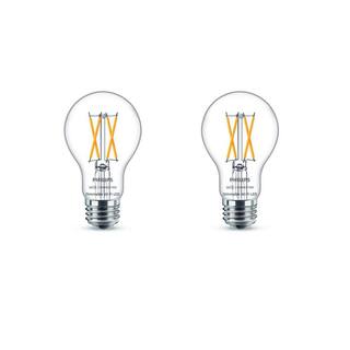 Philips Soft White A19 LED 40-Watt Equivalent Dimmable Smart Wi-Fi Wiz Connected Wireless Light Bulb (2-Pack) 555516