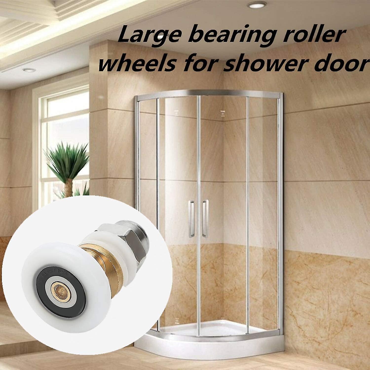 Shower Door - Roller Caster Wheel Sliding Rollers Door Roller Replacement Wheel 8pcs 23mm