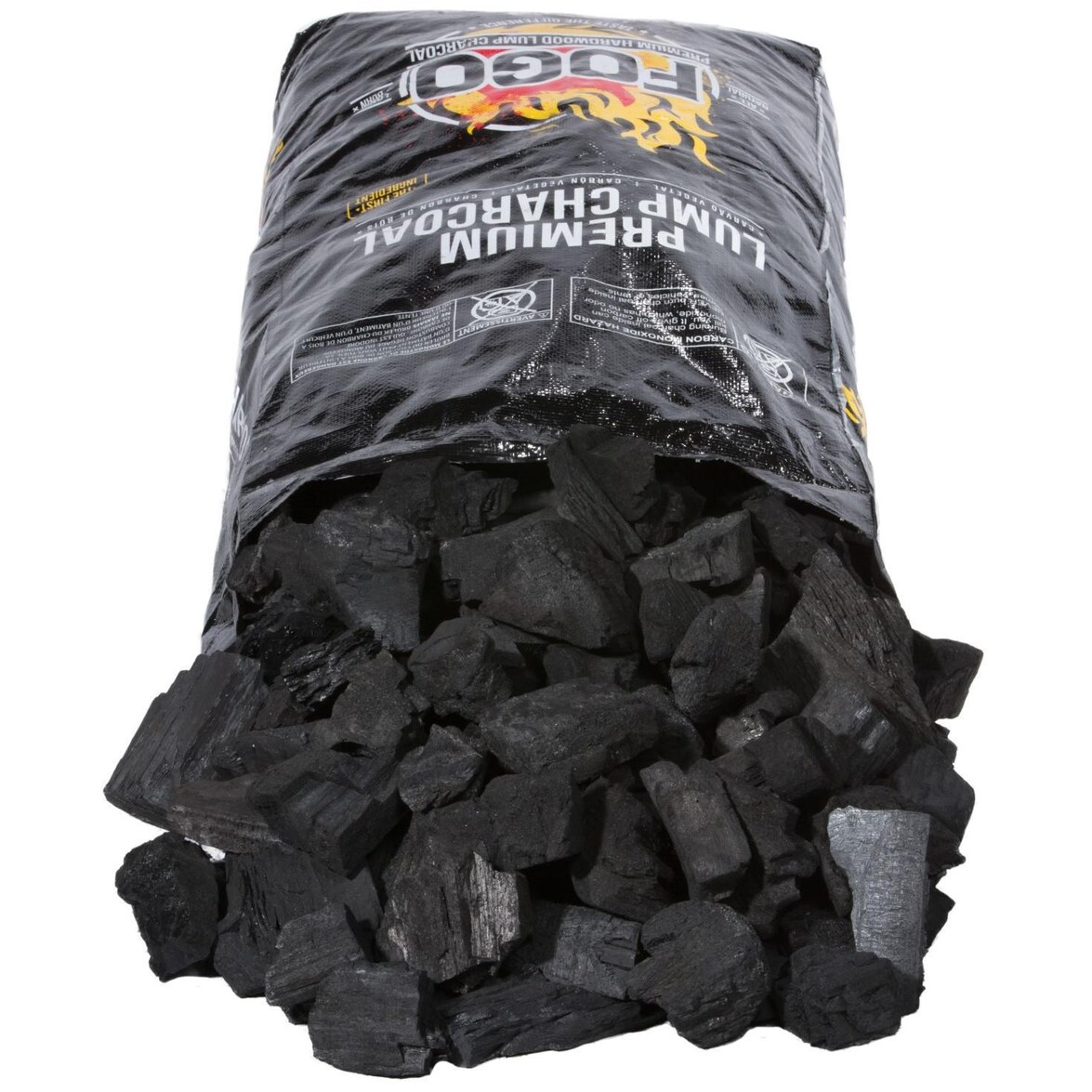 FOGO 17.6 Lb Premium Natural Hardwood Lump Charcoal and FOGOStarters Combo Kit