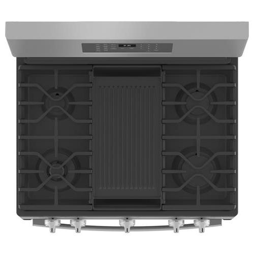 GE Profile 30-inch Freestanding Dual-Fuel Range with Wi-Fi Connectivity PC2B935YPFS