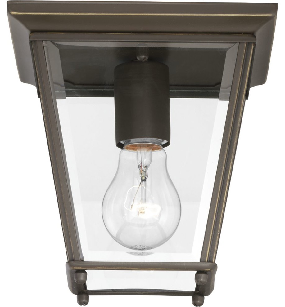 Burlington 1 Light Outdoor Flush Mount   Transitional   Outdoor Flush mount Ceiling Lighting   by Progress Lighting  Houzz