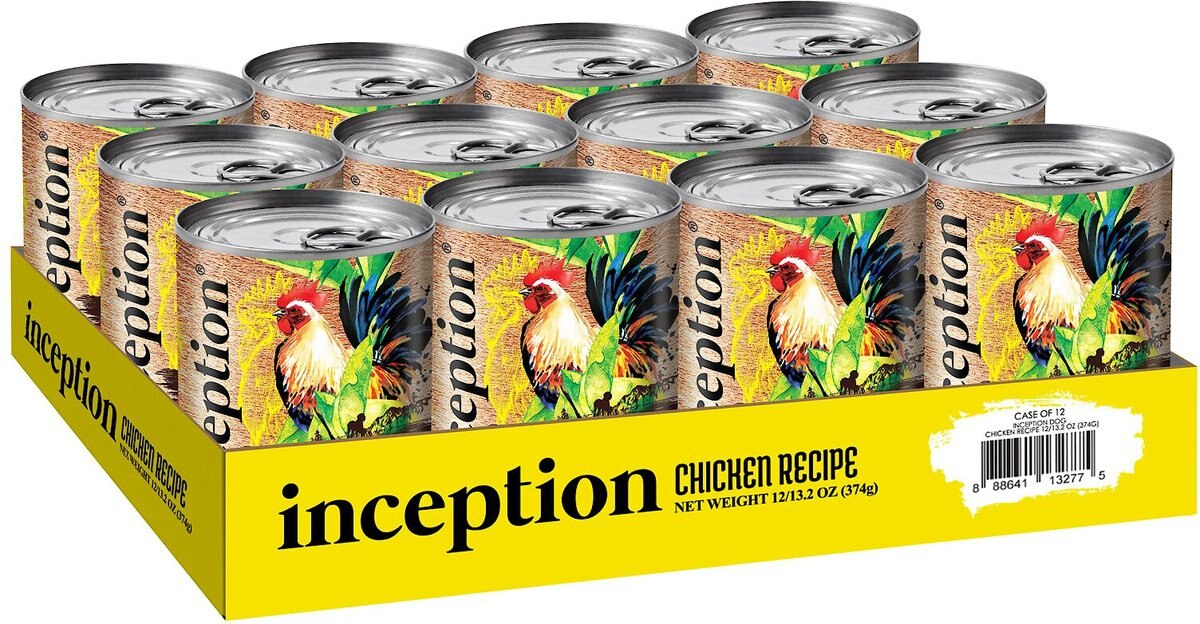 Inception Chicken Recipe Canned Dog Food， 13-oz， case of 12