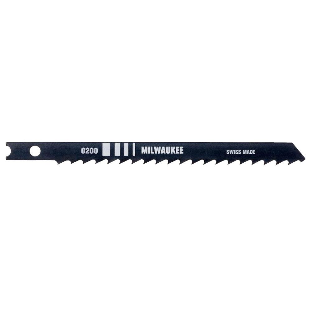 Milwaukee 4 in. 6 TPI High Carbon Steel Jig Saw Blades 5PK 48-42-0421 from Milwaukee