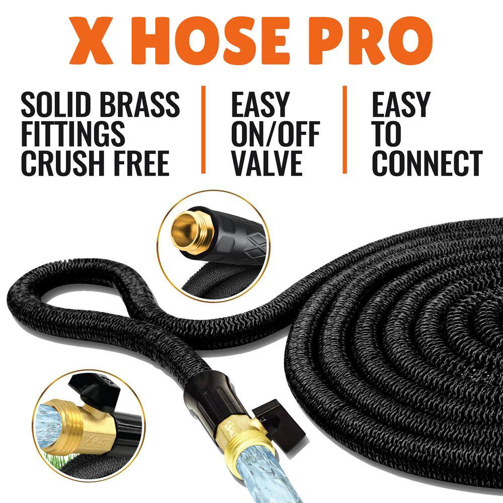 Xhose 58 in. Dia x 100 ft. Pro Dac-5 High Performance Lightweight Expandable Garden Hose 1258