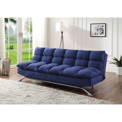 ACME Petokea Adjustable Sofa  Blue Fabric 58255