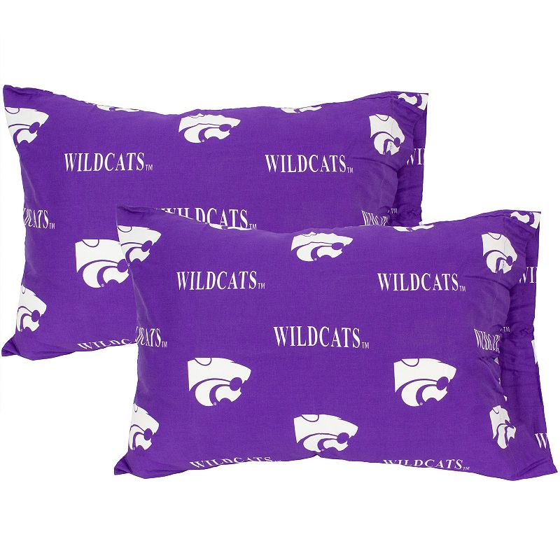 NCAA Kansas State Wildcats Set of 2 King Pillowcases