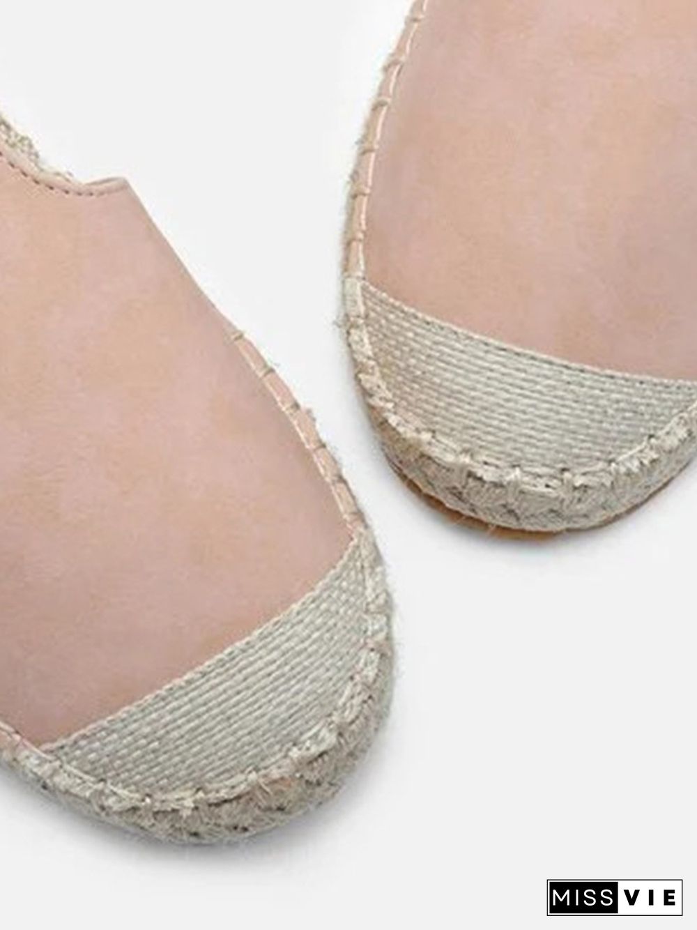 Linen Straw Fisherman's Roman Sandals