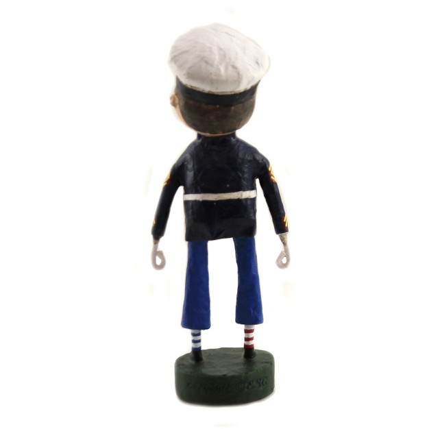 Lori Mitchell Lil x27 Marine One Figurines 6 5 Inches Soldier Dress Blues Patriotic 12263 Polyresin Blue