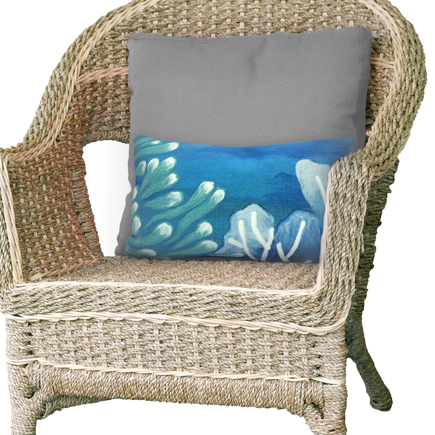 Liora Manne Visions III Reef Indoor Outdoor Throw Pillow