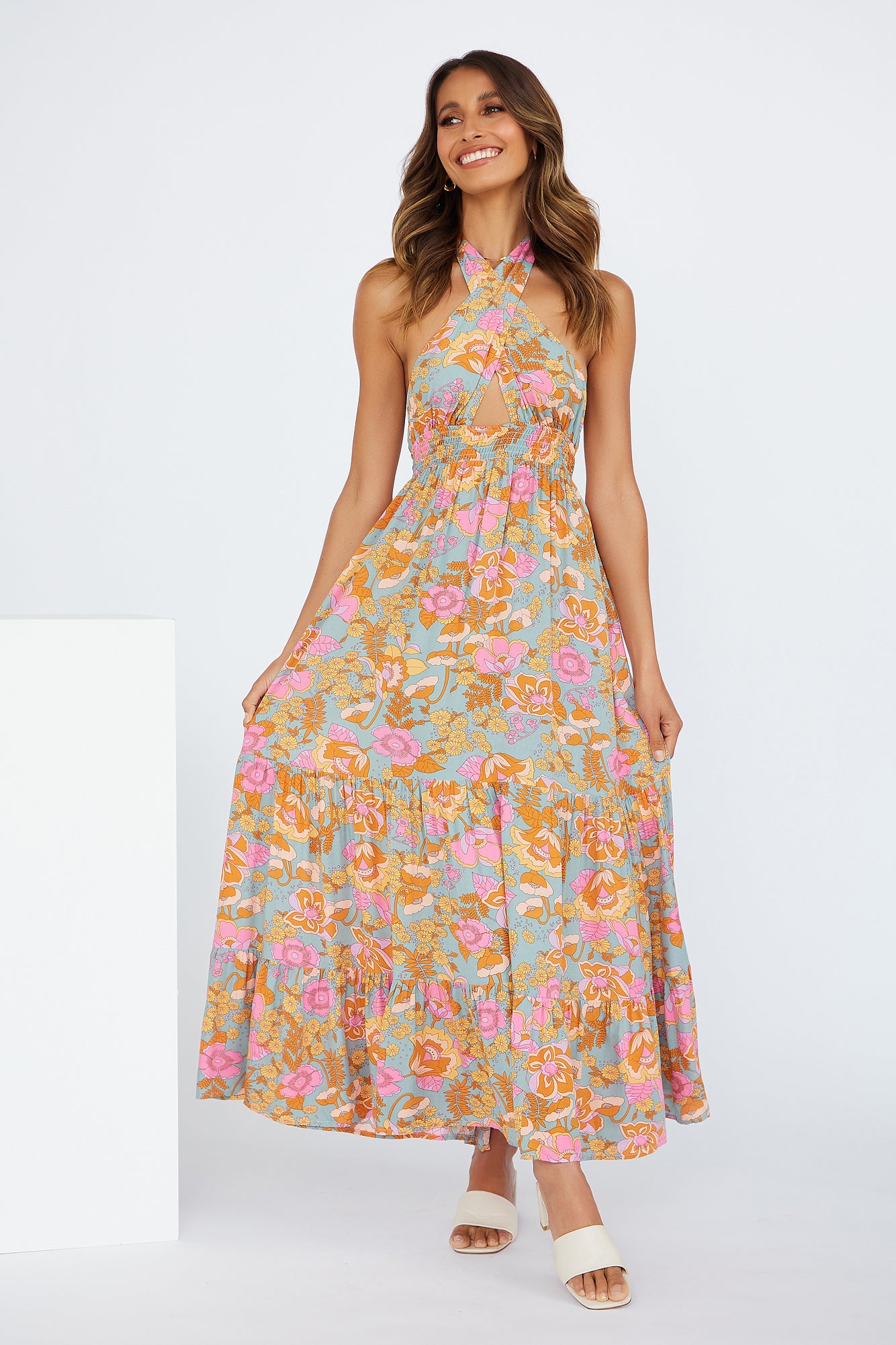 Important Piece Maxi Dress Sage