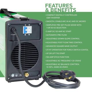 Everlast 185 Amp PowerTIG 185DV IGBT Digital Inverter ACDC StickTIG Welder with High Frequency and Lift TIG Start 120V240V PowerTIG 185DV