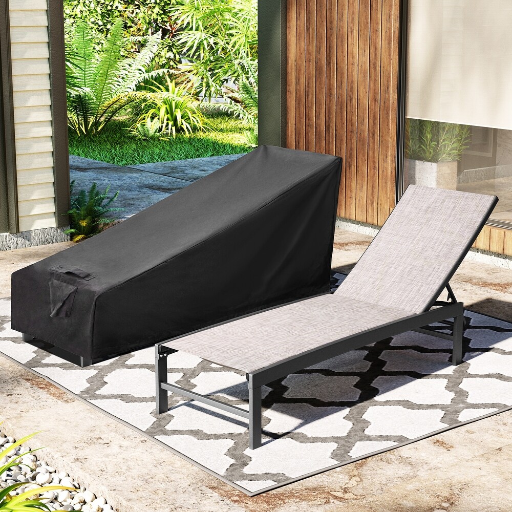 Crestlive Outdoor Loungers Patio Chaise Lounge Chairs Set of 2 with Waterproof Covers   71.65\