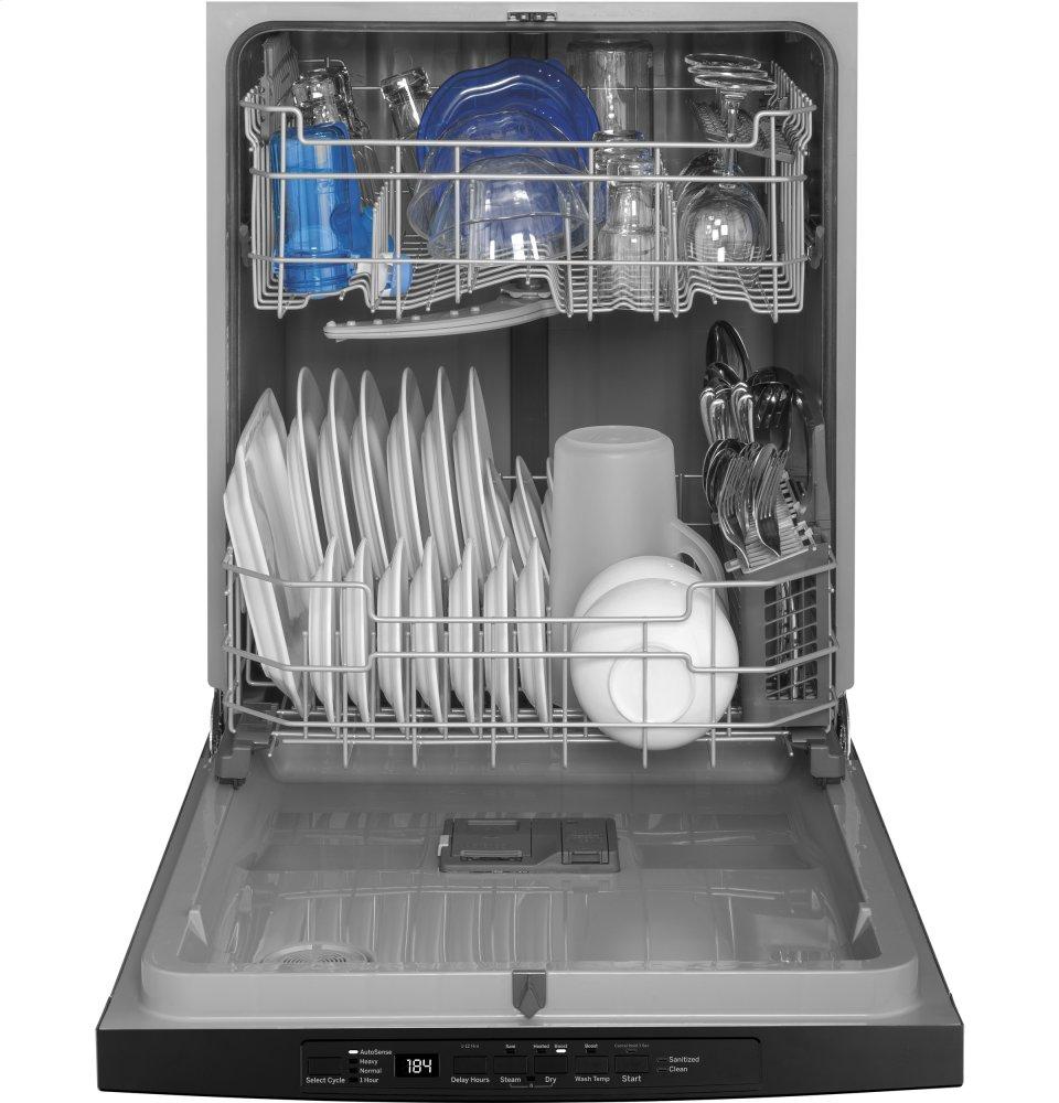 Ge Appliances GDT530PGPBB Ge® Top Control With Plastic Interior Dishwasher With Sanitize Cycle & Dry Boost