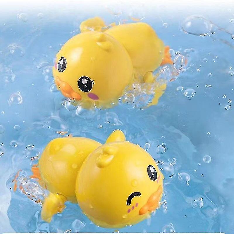 Baby Bath Toys Animal Cute Cartoon Bout Duck Classic Baby Water Toy Infant Swim Chain Clockwork Toys For Children